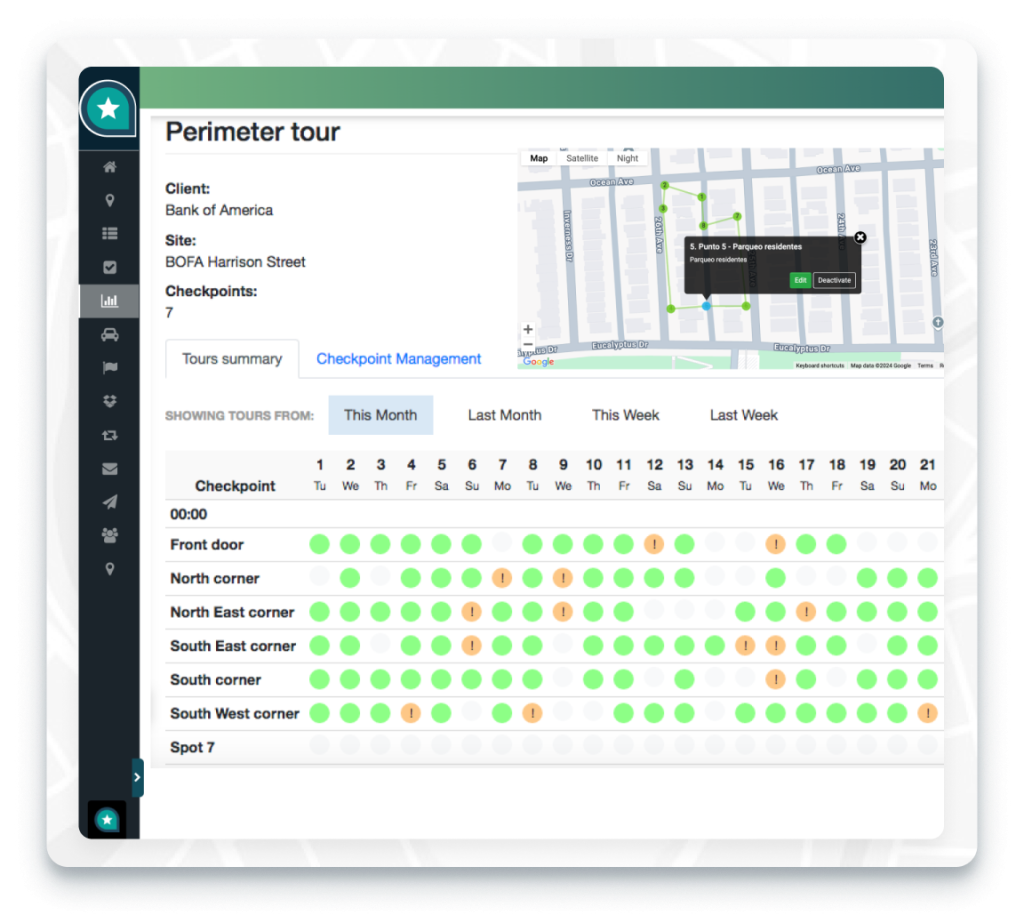 Rondines y control de rondas software para empresas de seguridad privada y limpieza