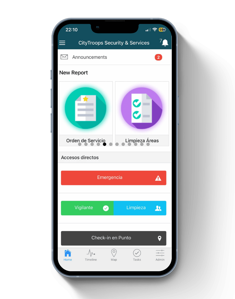 CityTroops Reportes digitales de software para gestión de limpieza comercial