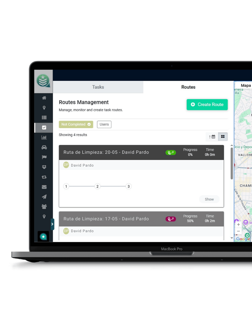 CityTroops - Optimización de rutas de software para gestión de limpieza comercial